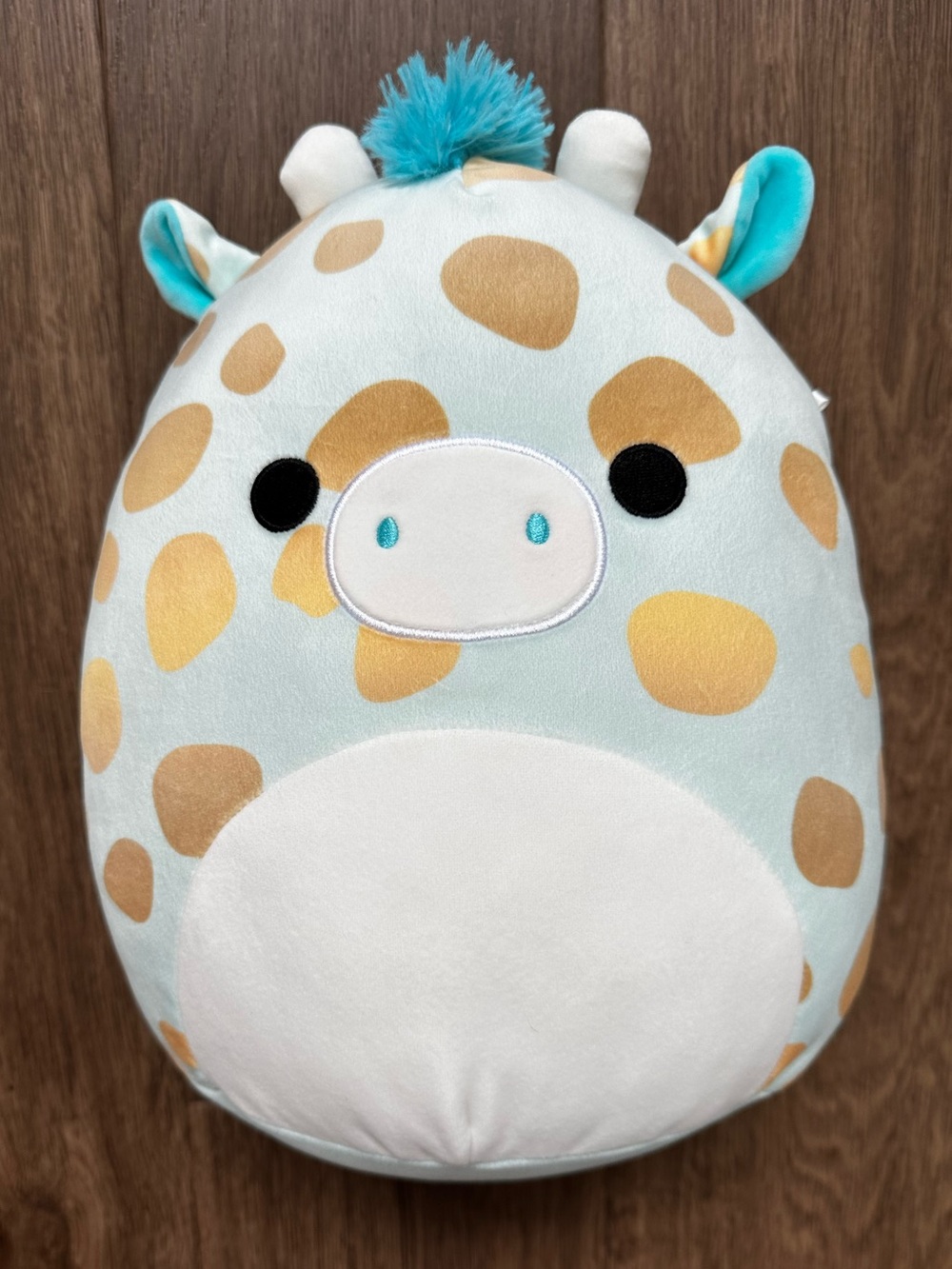 NWOT Squishmallows Ultrasoft Aqua Blue and Gold Giraffe Zelia 12 inch